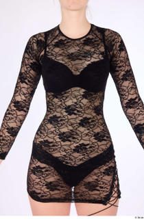 Lexi black lace mini dress dressed trunk upper body 0001.jpg
